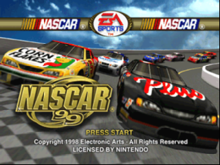 NASCAR 99 (USA) Title Screen
